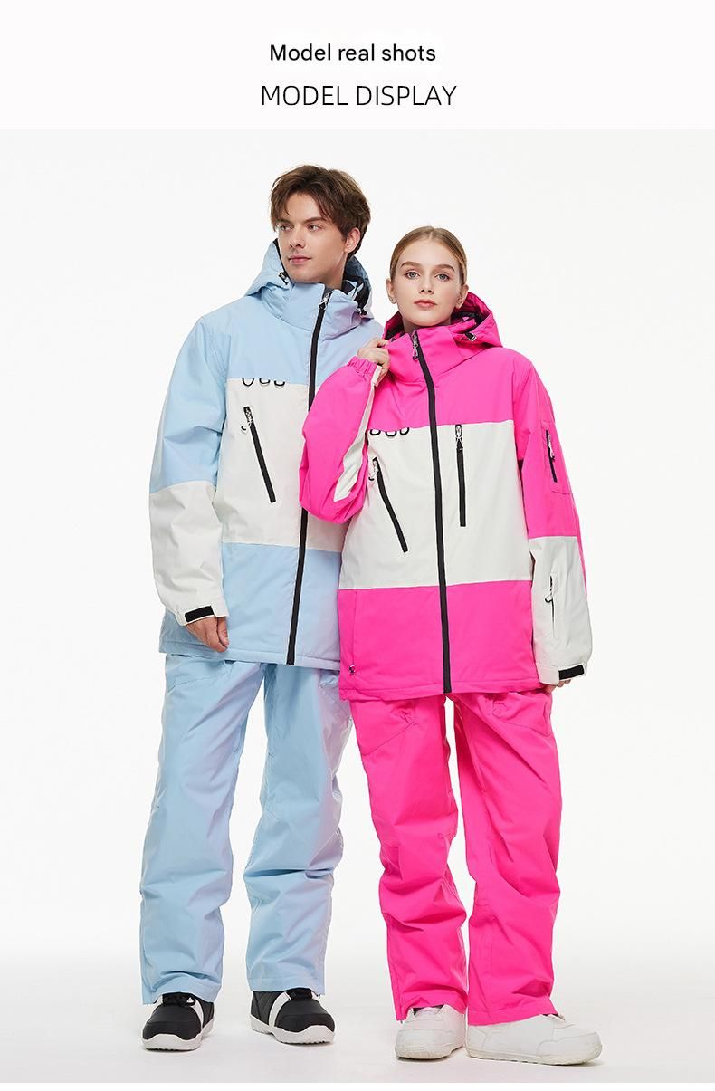 NOKO - Conjuntos de esquí para hombre y mujer para la temporada 2024-2025. Chaquetas de snowboard impermeables para exteriores._voghion.com