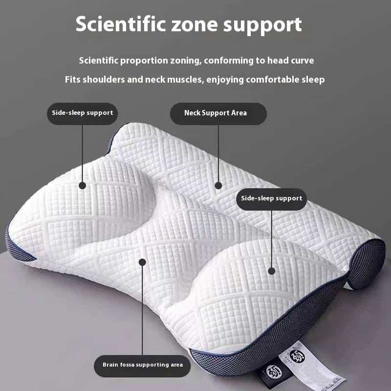 Cuscino cervicale ortopedico – Altezza regolabile (1-5 cm), rivestimento in maglia traspirante, sollievo dal dolore al collo e supporto per l'allineamento della colonna vertebrale per adulti (verde/grigio)_voghion.com
