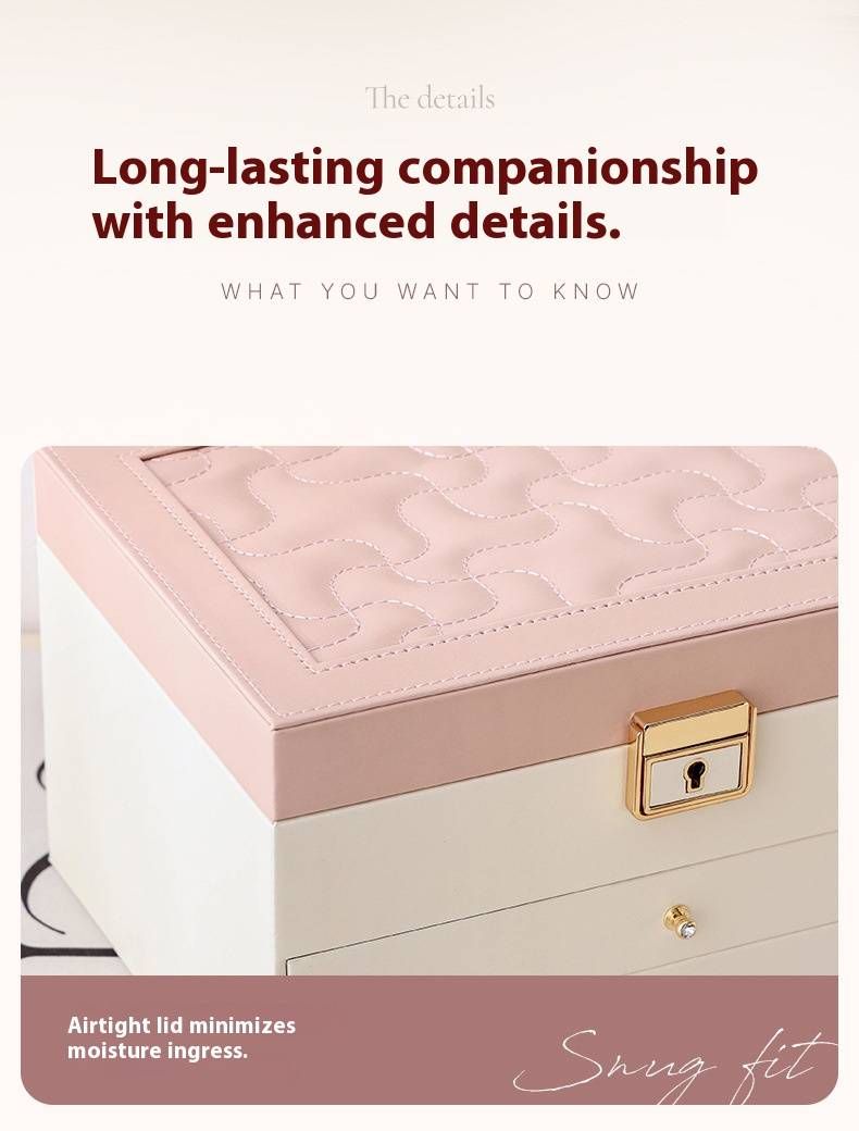 Portagioielli in pelle di alta qualità – Organizer multistrato per anelli, orecchini e collane – Elegante custodia pronta per essere regalata con fodera in velluto_voghion.com