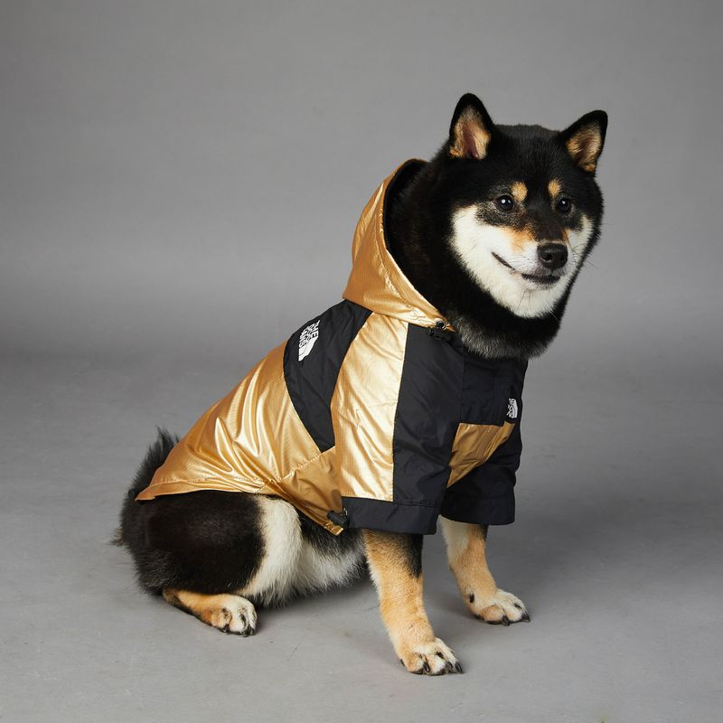 American Flag Tide Brand Windproof and Rainproof North New Dog Large Dog Raincoat Dog Pet Charge Clothes_voghion.com