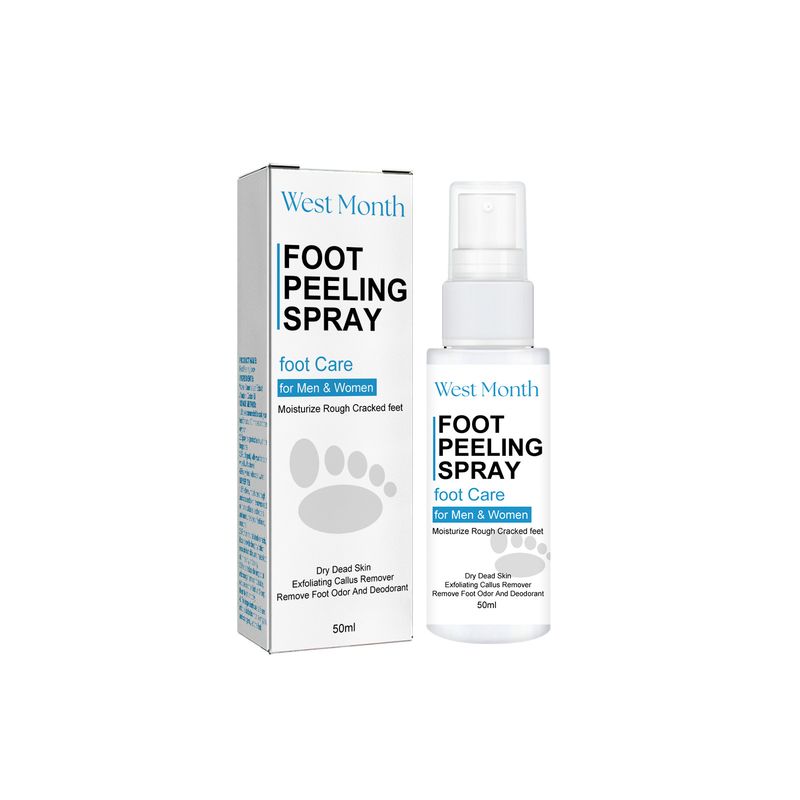 West&Month Care Spray Anti-Dry Crack Cleaning Odor Moisturizing Foot Exfoliating Peeling_voghion.com