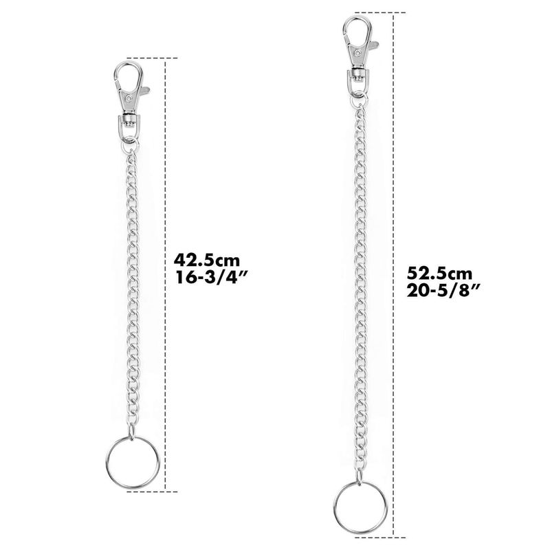 Cintura in stile punk, alla moda, con jeans, personalità, portafoglio, catena, hip hop, accessori versatili e semplici_voghion.com