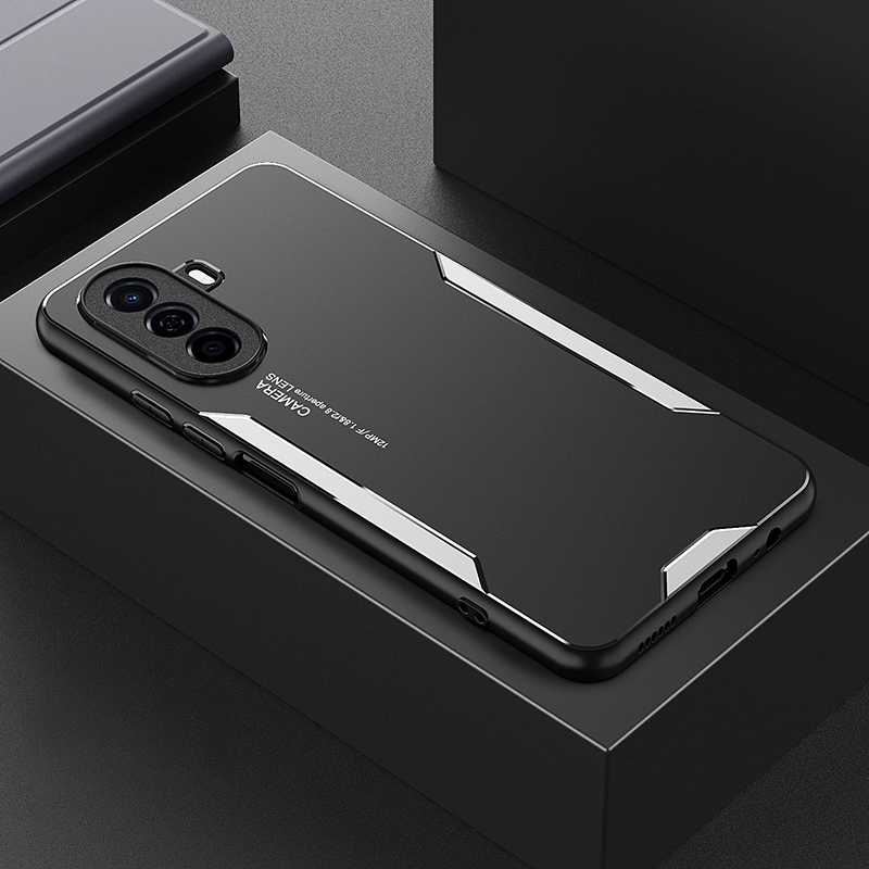 Custodia in metallo di alluminio per Huawei Nova Y70 Plus Y60 Custodia protettiva per cover posteriore rigida in silicone opaco per Honor Play Pla_voghion.com