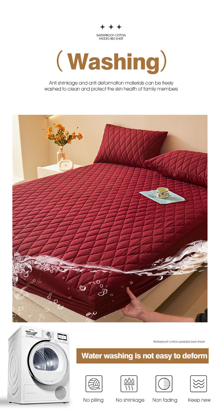 Housse de matelas imperméable Simmons, protège-matelas antidérapant et anti-urine_voghion.com
