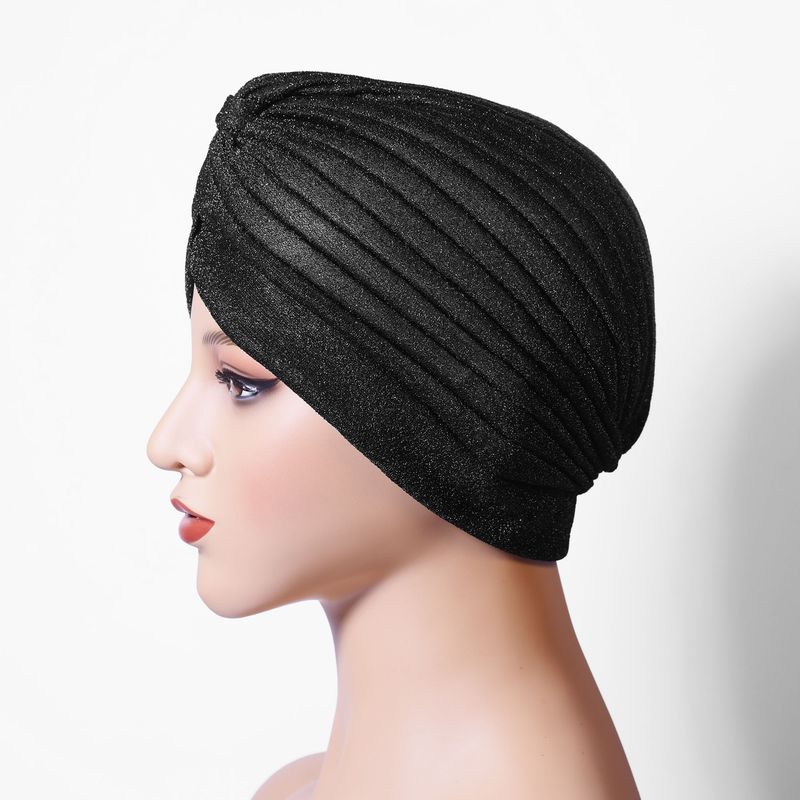 Golden Silk-Polyester Turban Hat – Middle Eastern Style Sports Headwear (Breathable & Lightweight For Active Women)_voghion.com