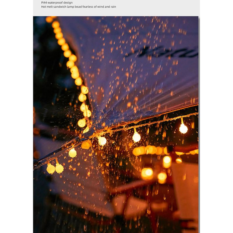 Outdoor Waterproof Solar Small Colorful Flashing String Starry Sky Seven Colors Courtyard Home Camping Decorative_voghion.com