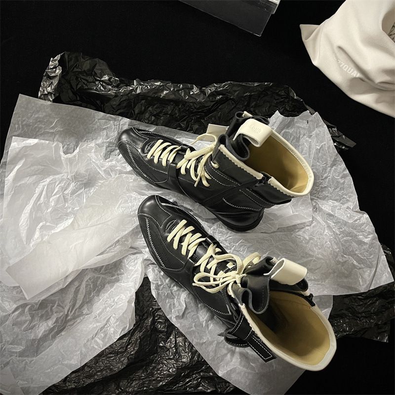 Stivali da boxe da donna 2025, nuovi stivali da boxe da donna, alla moda, indispensabili per l'outdoor, in pelle scamosciata di mucca lucida, fatti a mano, da caccia alle anatre, per donna_voghion.com