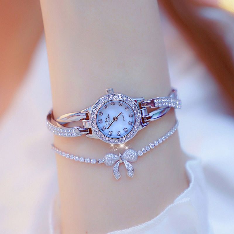 New Fully Automatic Full Diamond Fashion Small Dial Waterproof Women's Watch_voghion.com