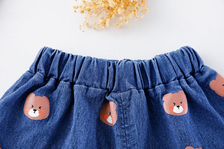 3 Set due pezzi a maniche corte a quadri con cartoni animati per bambini Estate 4 Abbigliamento per ragazzi 1 Tendenza alla moda per bambini da 1 a 2 anni_voghion.com