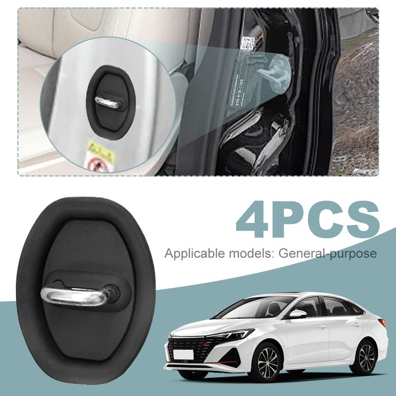 4 pezzi di chiusura per auto in silicone maniglia porta veicolo protezione anti-collisione copertura protettiva_voghion.com