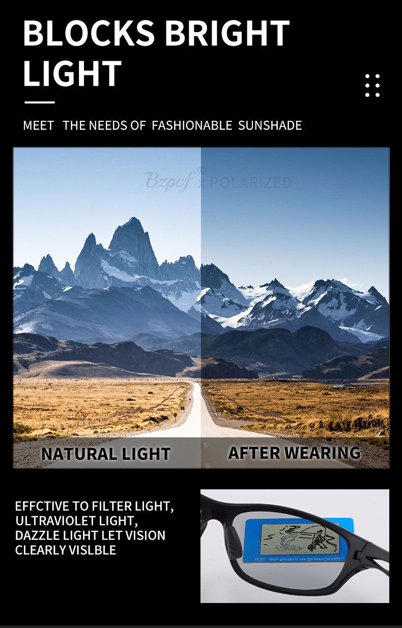 Occhiali da sole sportivi unisex - Antivento polarizzati per attività all'aperto e guida_voghion.com