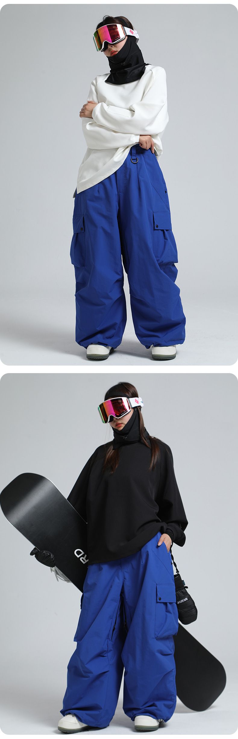 Pantaloni de schi pentru femei, impermeabili, caldi, americani, profesioniști, de iarnă, în aer liber, cu protecție la talie, noi_voghion.com