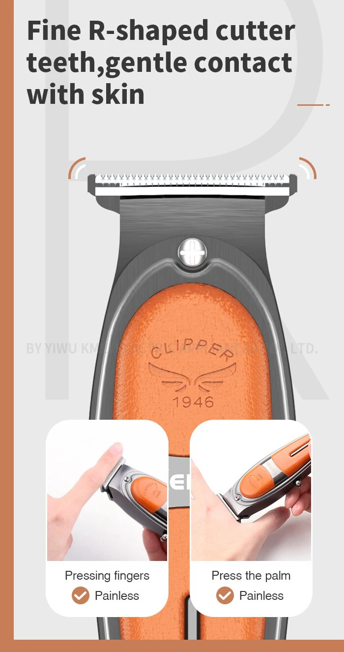 Kemei Professional Fade Hair Clipper Combo Zero Gapped Cordless Edge Hair Trimmer Barber Shop Electric 2 Hair Cutting Machines_voghion.com