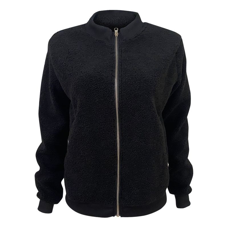 Fleecejack met rits voor dames - comfortabele winteroutfit met zachte sherpavoering, lichtgewicht en warm, casual streetwear_voghion.com