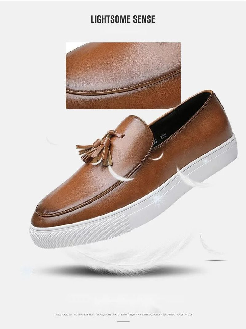 Replică ușoară de designer, pantofi de damă de dimensiuni mari, cu ciucuri, pentru bărbați, la modă, cu personalitate pentru picior, pantofi casual din piele, model business_voghion.com