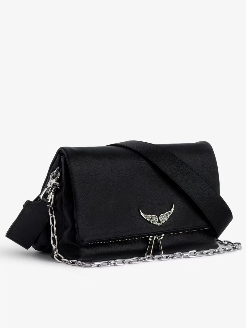 Borsa a tracolla in PU nera, nuova moda 2025, design di lusso, casual, da donna_voghion.com
