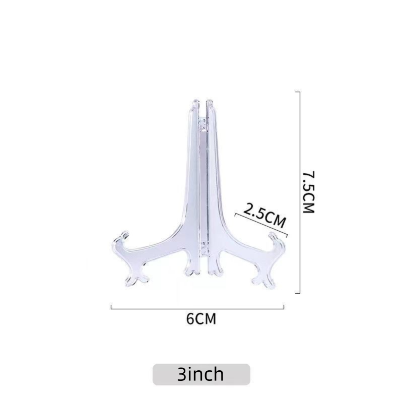 20-Pack Plastic Display Stands | Triangular Plate & Cake Stand Supports | Multi-Purpose Craft Organizer_voghion.com