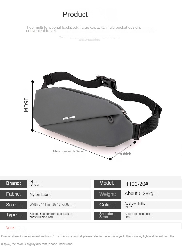 Designer men's fanny pack Multi-functional and Stylish Men's Fanny Pack for Casual Use and Running_voghion.com