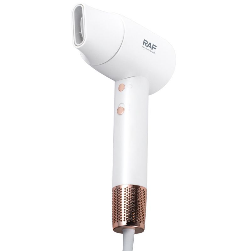 Asciugacapelli professionale - 2200 W ad alta velocità ionico con controllo intelligente della temperatura, spina UE_voghion.com