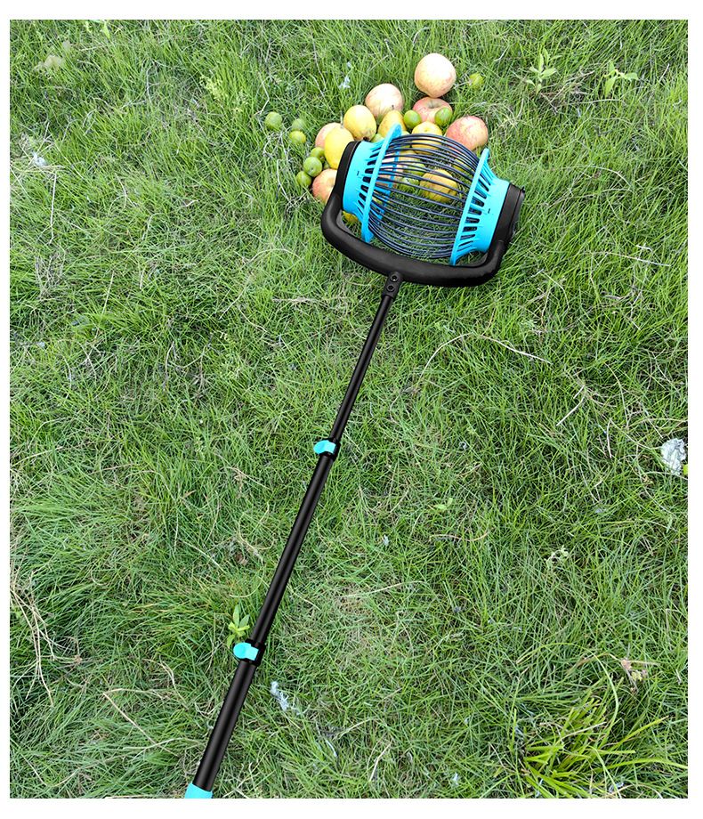 Raccoglitore di noci telescopico in alluminio di alta qualità: raccoglitore di frutta leggero per castagne, noci e mele con borsa per il trasporto._voghion.com