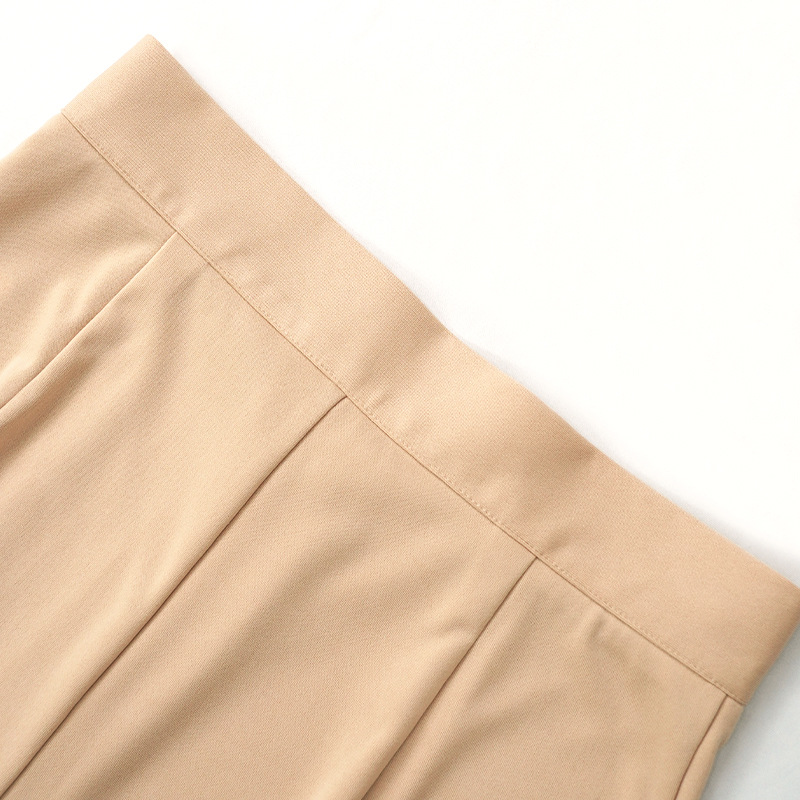 Damenbekleidung, Freizeithose, Temperament, Pendeln, leicht ausgestellte Hose, vielseitige modische Hose mit weitem Bein für Damen_voghion.com