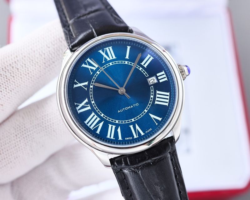 Swiss Couple New Blue Pointer Balloon Fully Automatic Mechanical Movement Men's Watch_voghion.com