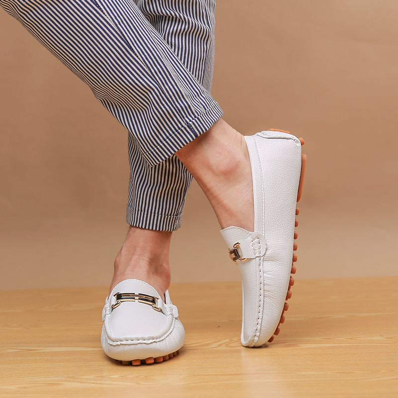 YRZL White Loafers For Men Size 48 Slip On Shoes Driving Flats Casual Moccasins For Men Comfy Male Loafers_voghion.com