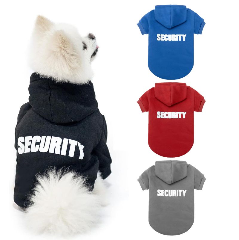 New Hooded Fleece-Lined Two-Leg Sports Casual Warm Large Dog Cat Sweatshirt_voghion.com
