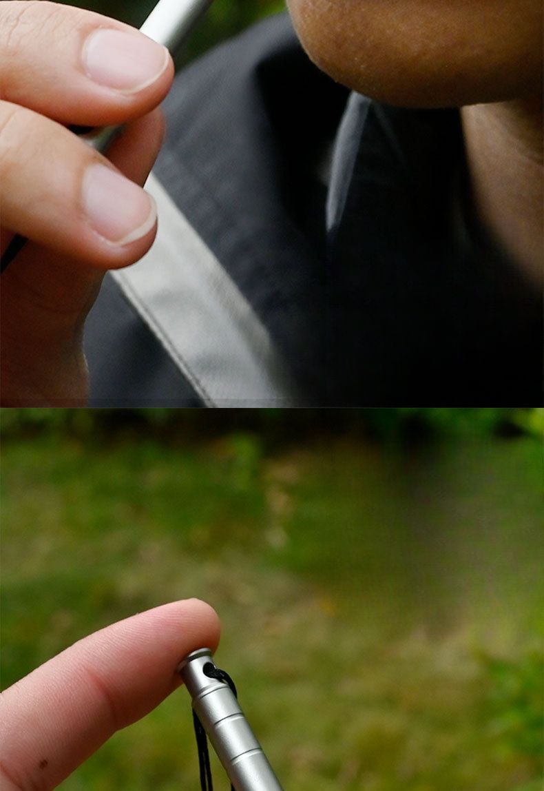 Sifflet de survie en alliage de titane, haute fréquence, pour alpinisme, entraînement d'urgence, compétition, portable_voghion.com