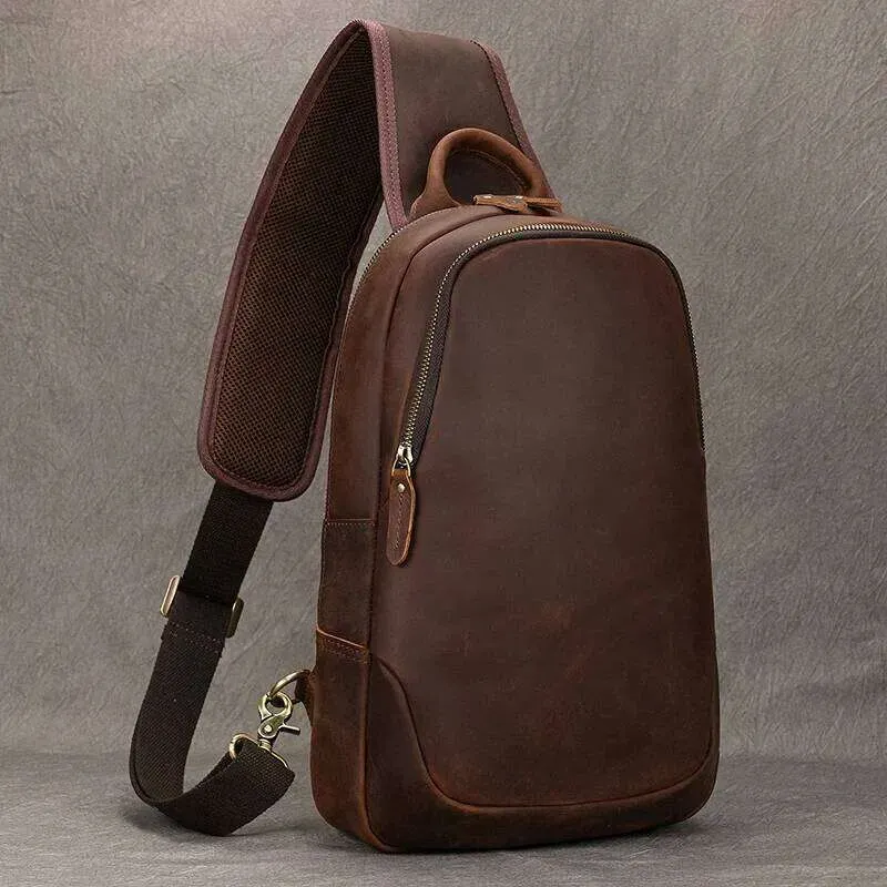 Designer Luufan Herren Brust Echtes Leder Schulter Messenger Männliche Sling Bags Reise Day Pack Tablet Design Crossbody_voghion.com