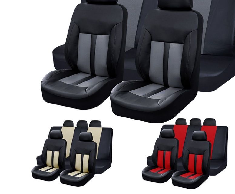 New hot selling car seat cover chair cover cushion full PVC material multi color four seasons universal wholesale_voghion.com