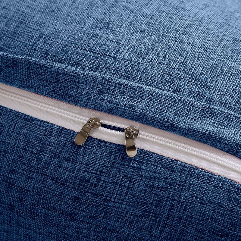 SOGA 2X 100cm Blue Triangular Wedge Bed Pillow Headboard_voghion.com