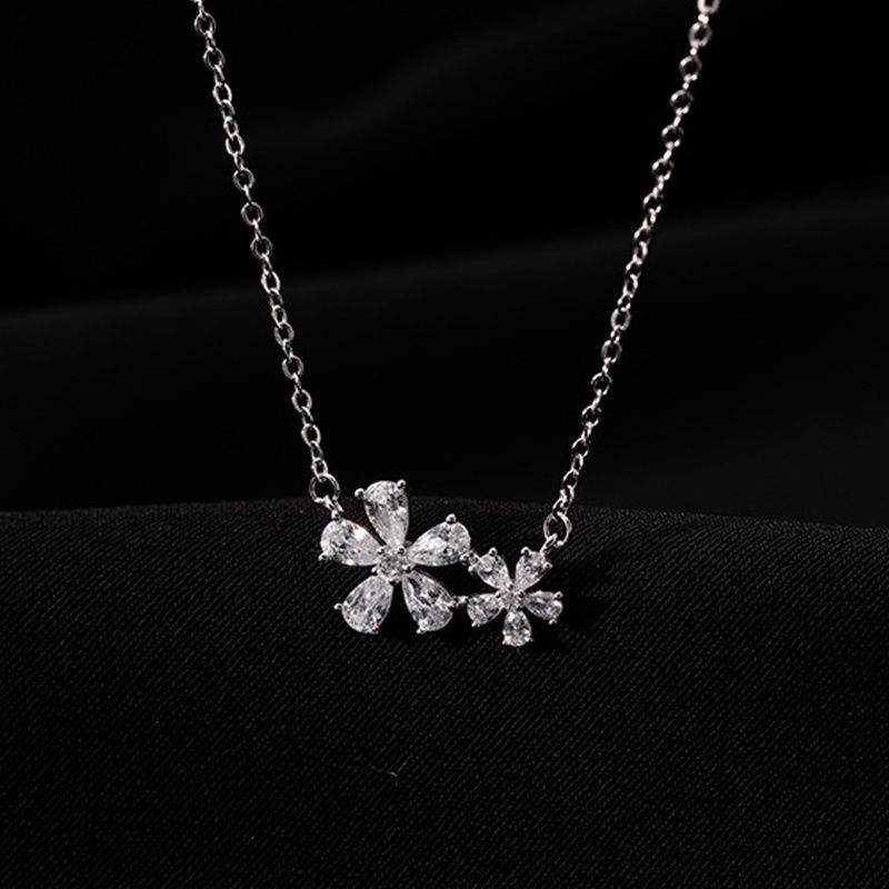 Moud Koreanesch Meedercher Choker Sier Faarf Ronn Wer Star Bar Anhänger Halskette fir Fraen Hochzäit Zirkon Bijouen Séiss Schléissebeenkette_voghion.com
