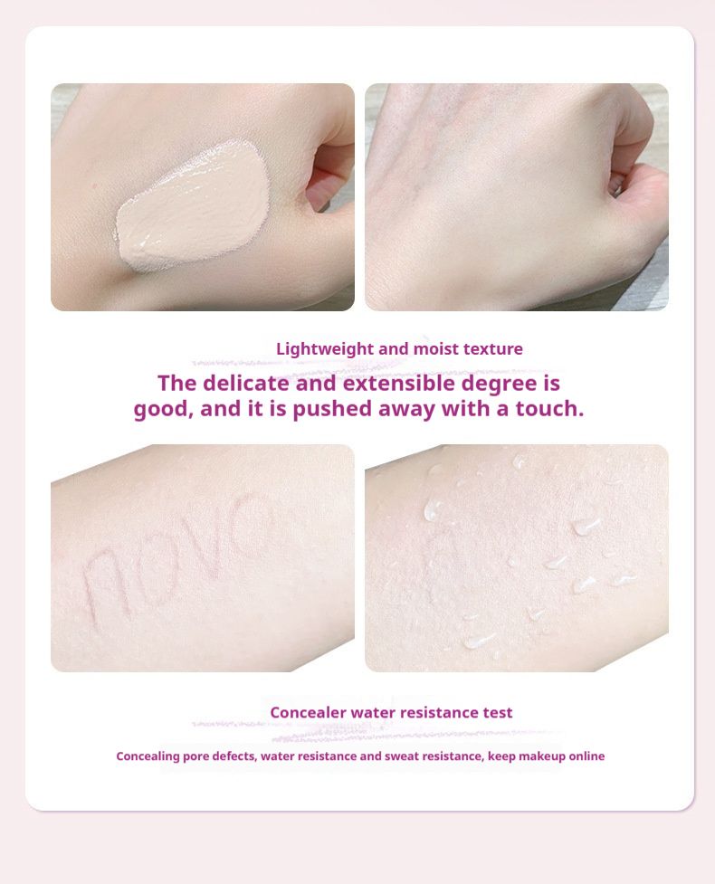 Farbiger, doppelschichtiger Kissenpuder, feuchtigkeitsspendender Concealer, leichtes Make-up, wasserfest, nicht leicht zu entfernen_voghion.com