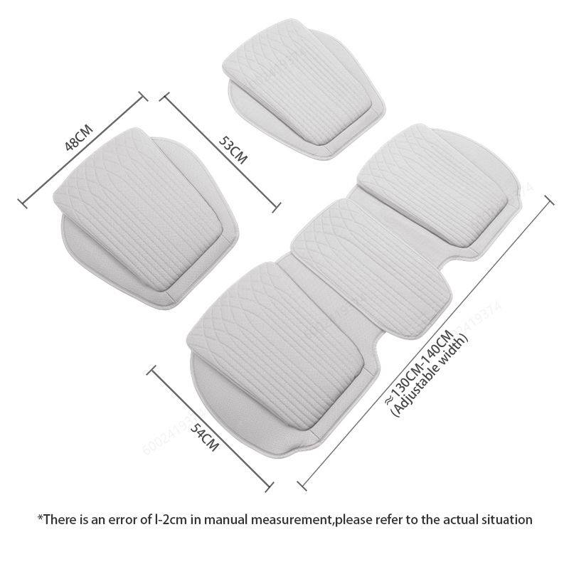 For Tesla Nappa Leather Breathable Non-slip Car High Rebound Pad Cushion Four Seasons Universal Auto Seat_voghion.com