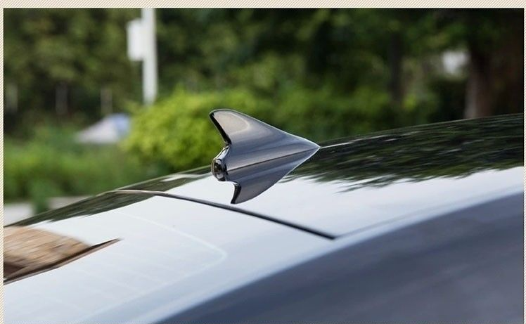 Antenna decorativa per tetto auto, ala posteriore modificata, pinna di squalo universale, nessuna perforazione richiesta_voghion.com