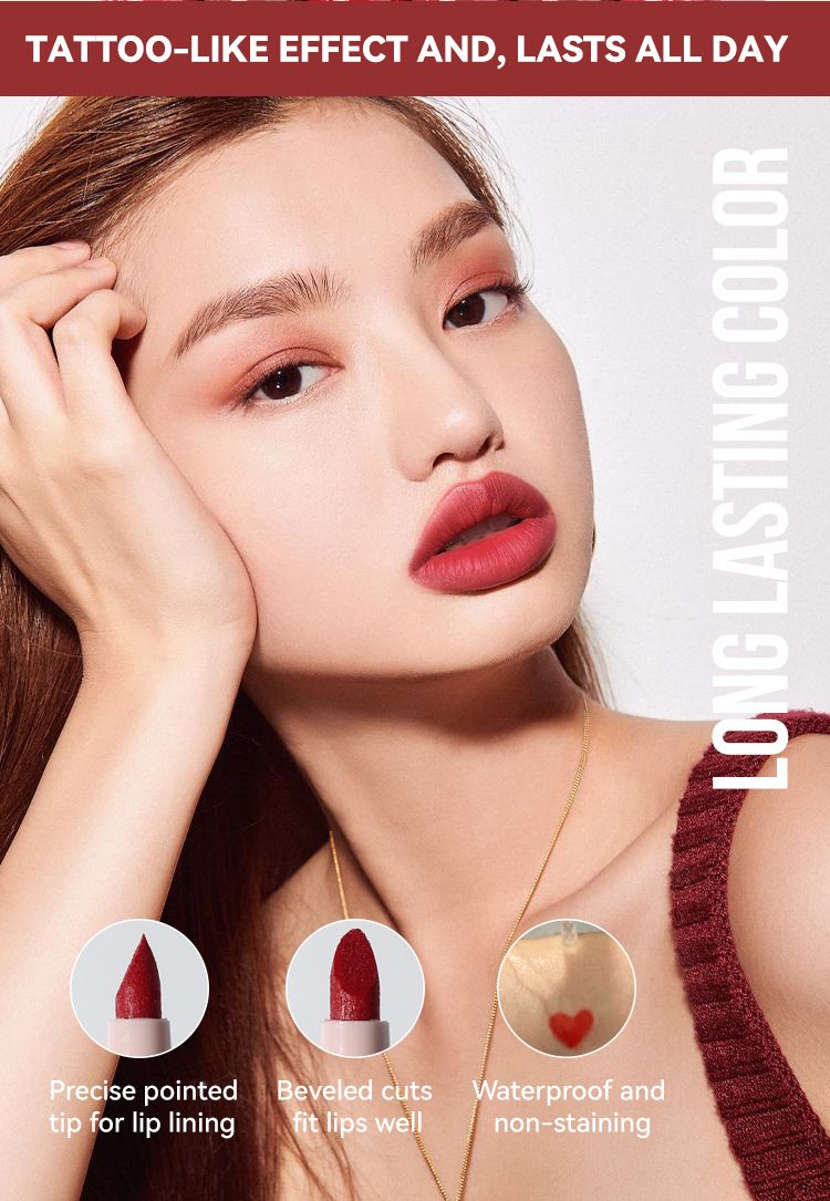 Marker Liquid Lipstick Set Matte Non-Stick Cup Gloss Easy To Apply Liner Lip Glaze_voghion.com