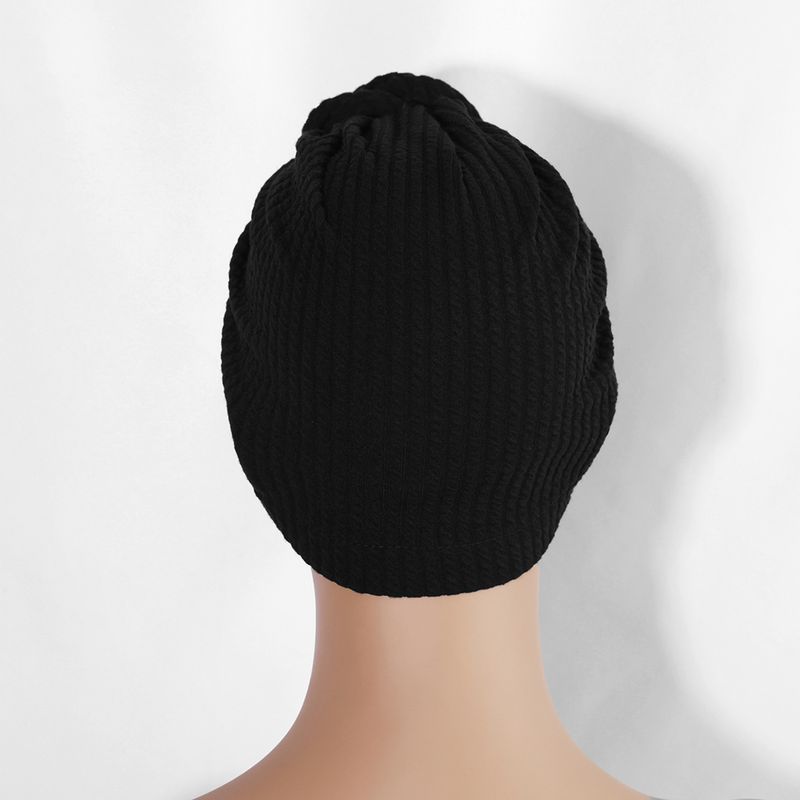 Thickened Elastic Flower Headscarf Hat - Ethnic Style Twisted Warm Hat (Fashionable & Versatile, European & American Design, Winter Headwear)_voghion.com