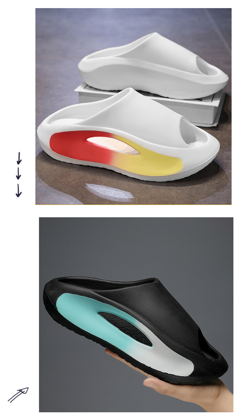 Pantofole Open Toe da uomo Memory Pantofola estiva Indoor Outdoor Suola in gomma Scarpe da casa_voghion.com