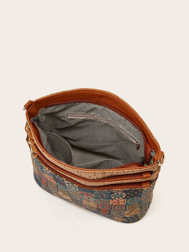 Vendita calda transfrontaliera 2025 Nuova borsa a tracolla monospalla retrò in stile etnico da donna con personalità alla moda e corteccia d'albero_voghion.com