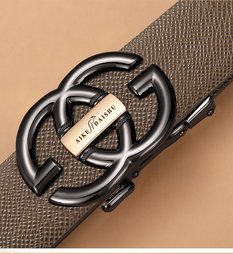 Neue Herrenjeans aus echtem Leder mit modischem, vielseitigem Rindsleder für die Freizeit und einfache_voghion.com