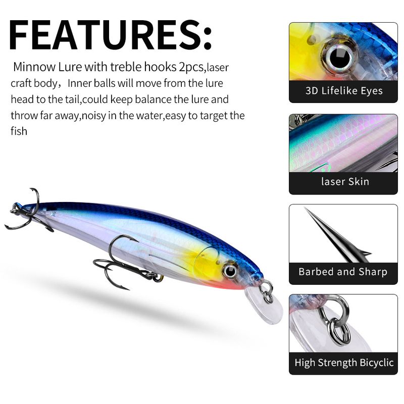 Bionic Floating Lua 16cm 40g Kunststoff Hartfischköder Weitwurf Ausgesetzt Minnow_voghion.com
