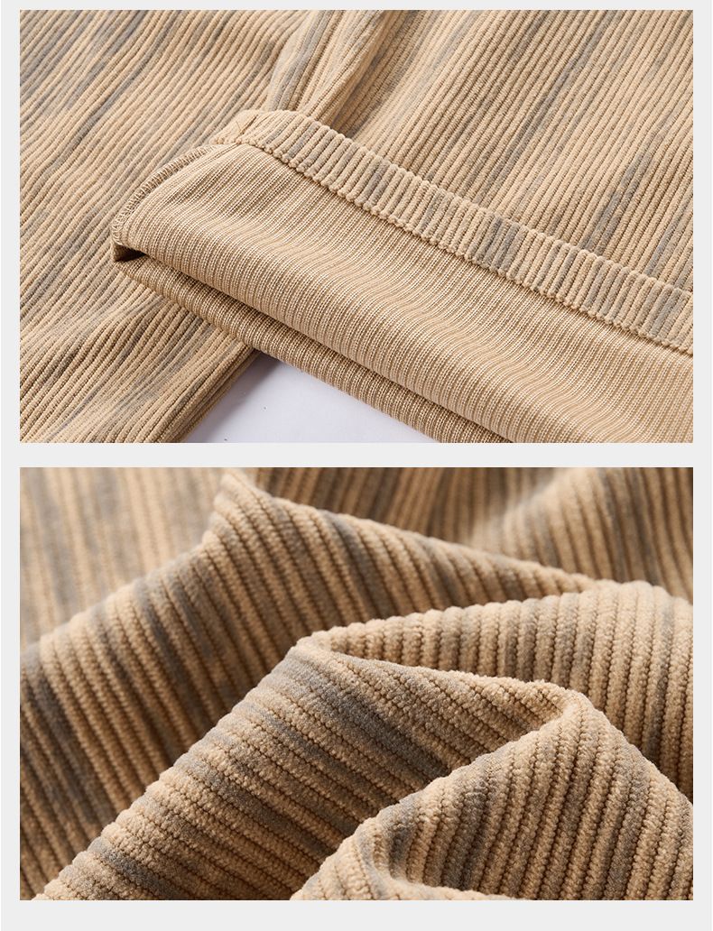 Pantaloni a gamba dritta larghi e versatili da uomo in velluto a coste americano autunno inverno 2024, stile nuovo, casual e ampio_voghion.com