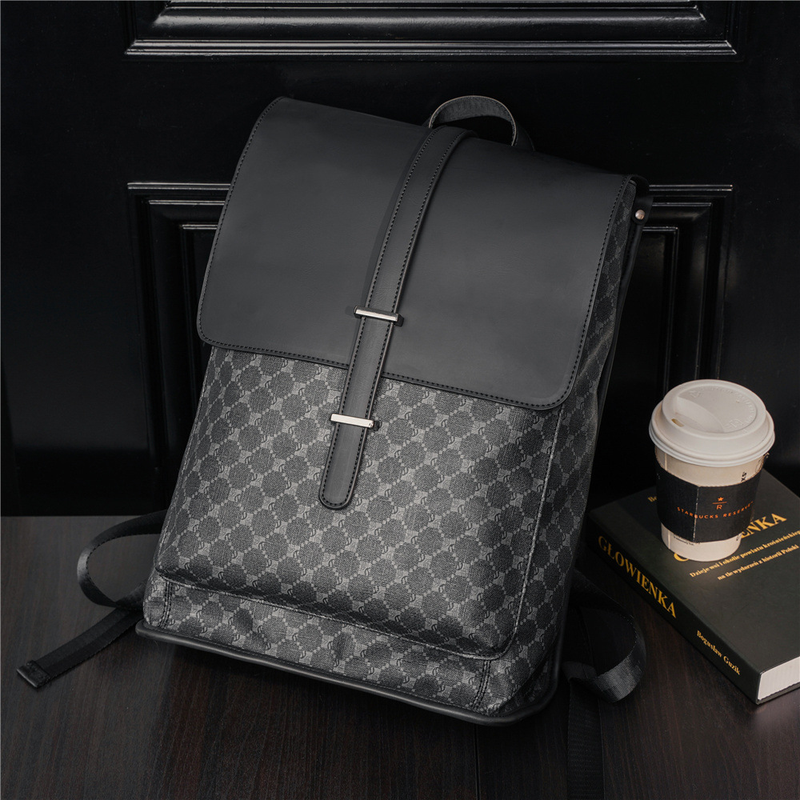 2025 Men's Stylish Backpack - Waterproof 14-17" Laptop Bag, Large Anti-Theft Daypack For College, Gym, Work, Smooth Zipper, Black_voghion.com
