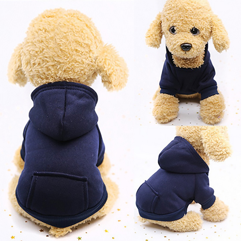 Puppy Pet Hooded Sweatshirt Autumn Winter Two-legged Pocket Cat Dog Clothes_voghion.com
