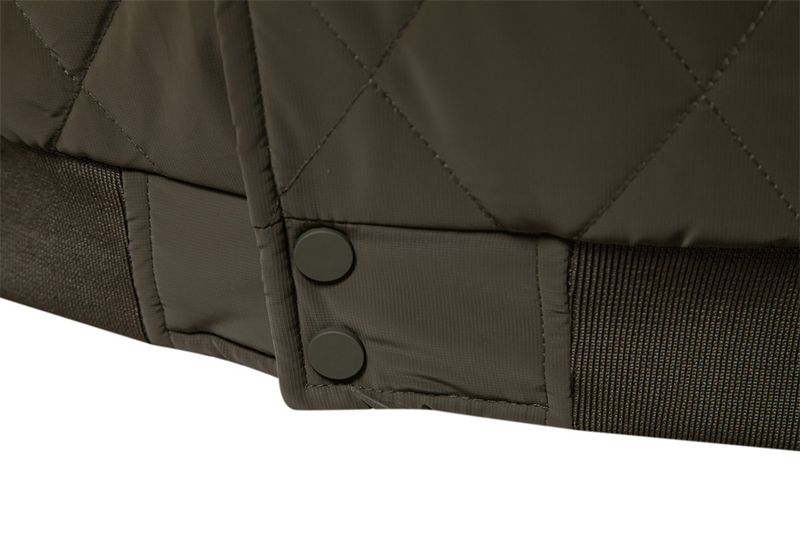 Men's Fleece-Lined Windproof Jacket - Slim Fit Stand Collar Zip-Up Coat With Raglan Sleeves (Black/Grey/Green/Camel/Beige, Sizes S-XXL)_voghion.com
