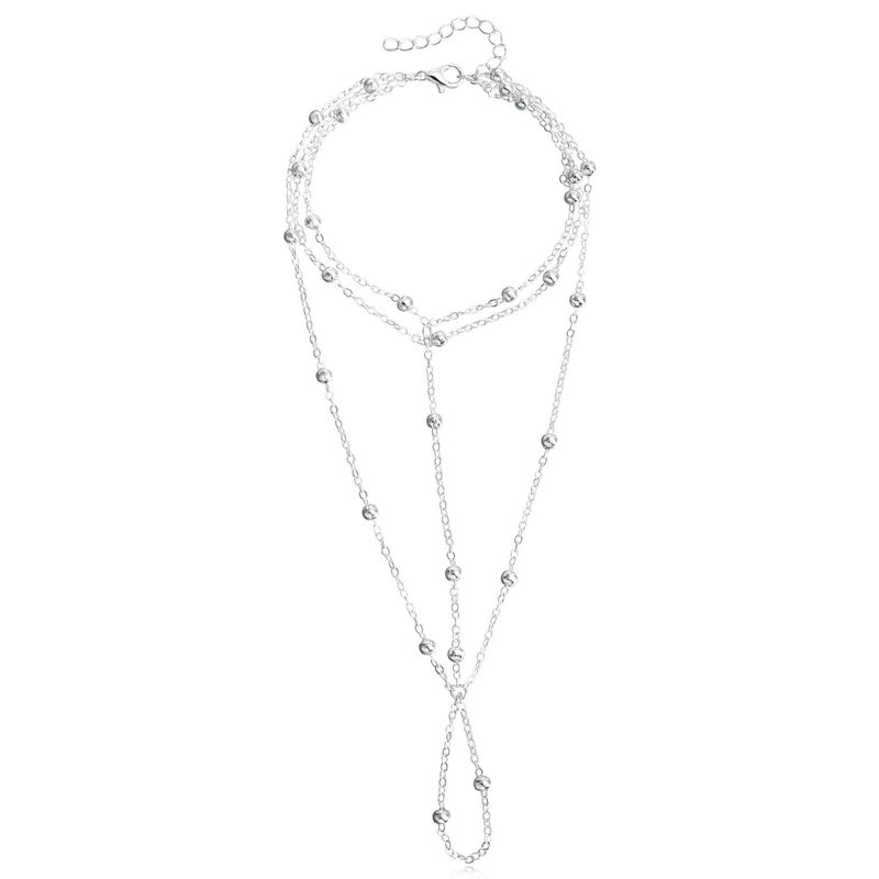 Pure Desire Sexy Multi-layer Tassel Anklet For Women, Exotic Versatile Personality Metal Chain Ankle Bracelet, Palace_voghion.com