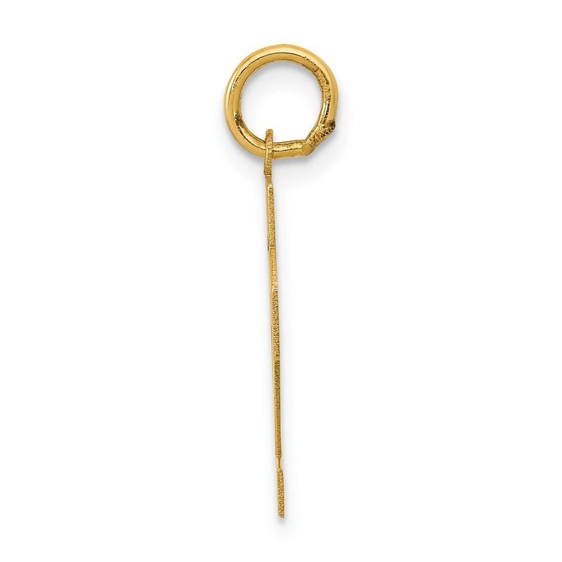 14k Small Polished Number 32 Charm_voghion.com