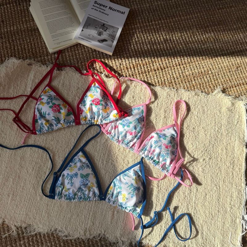 Bikini-Set mit Leopardenmuster – Sexy Triangel-Bademode mit seitlicher Schnürung für Damen_voghion.com
