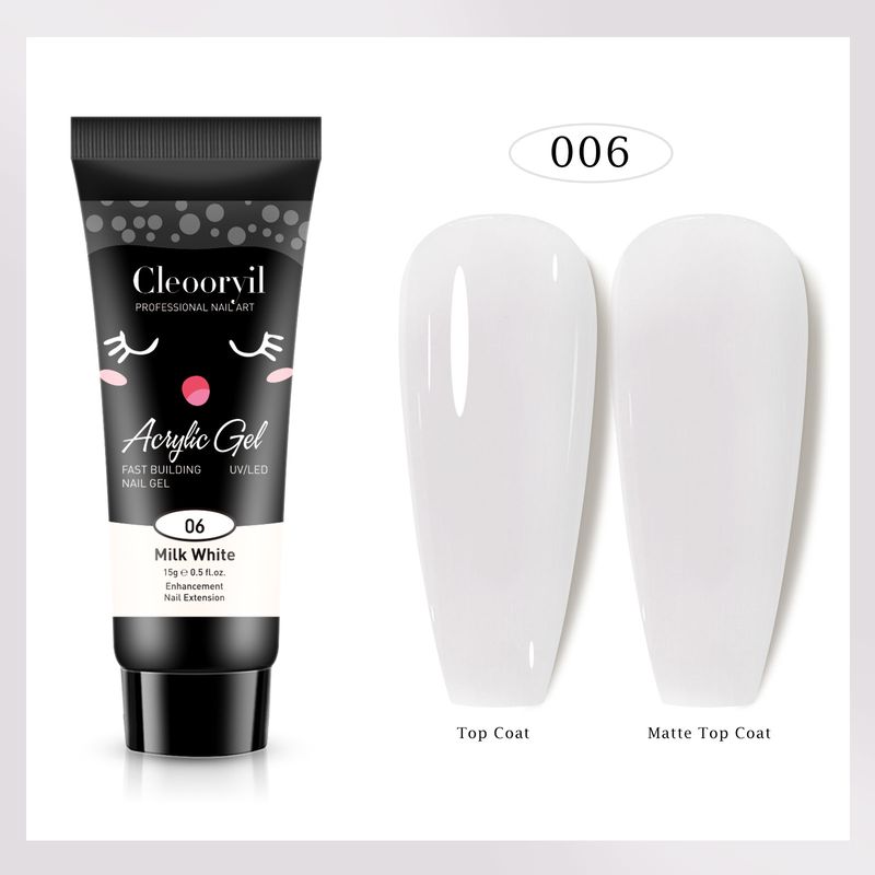 UV Solid No Paper Tray Quick Extension Model Nail Phototherapy Crystal Glue 15ml_voghion.com